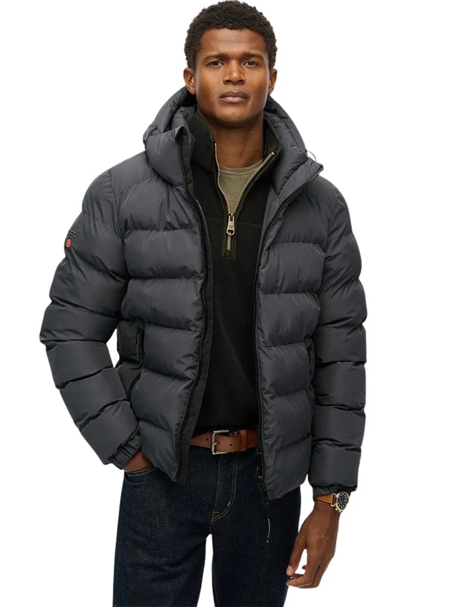 JAKNA SUPERDRY HOODED SPORTS PUFFER JACKET