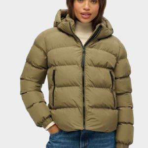 JAKNA SUPERDRY HOODED SPORTS PUFFER JACKET